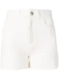 Barrie high-waisted knit shorts - Neutrals