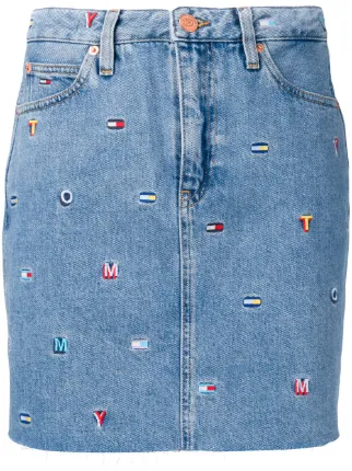 tommy embroidered jeans