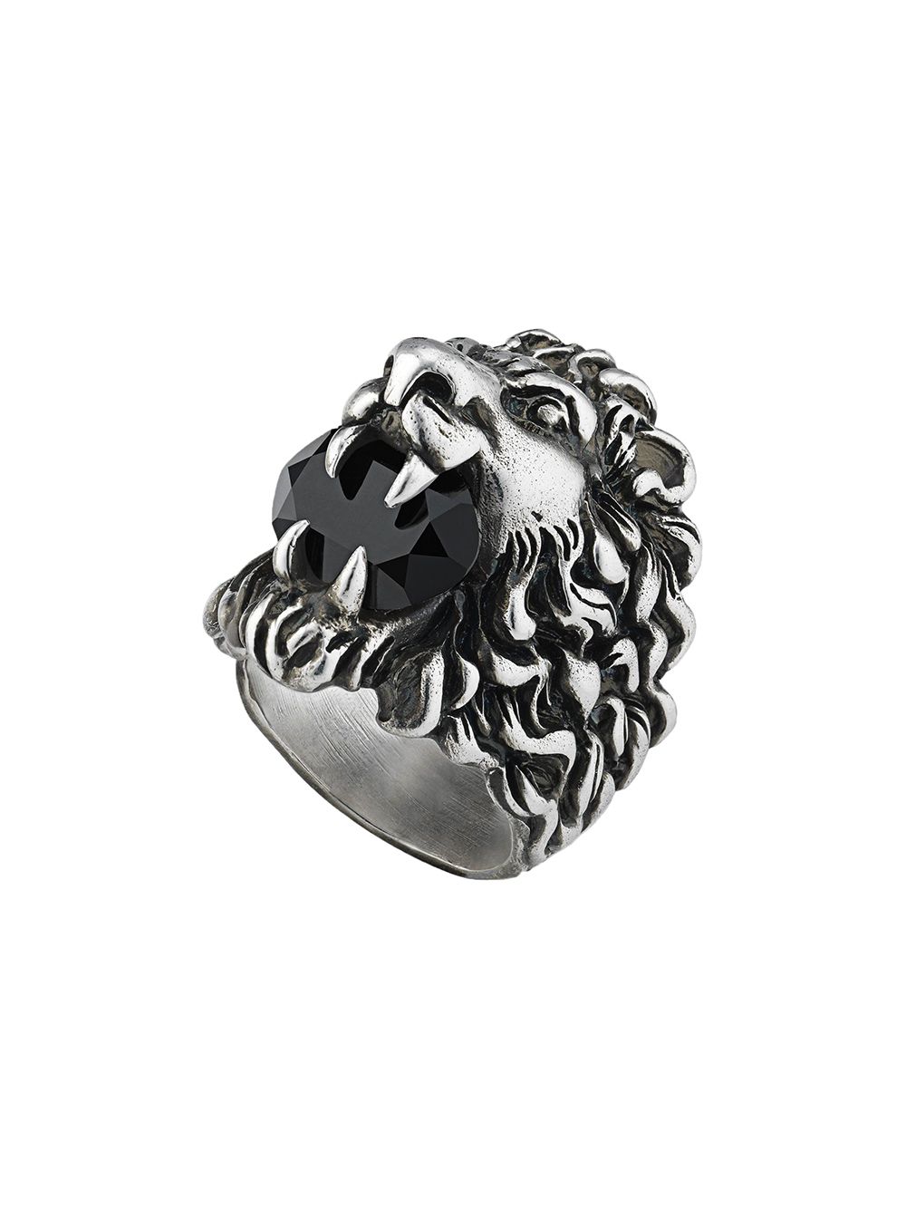 Gucci Lion head ring with crystal 