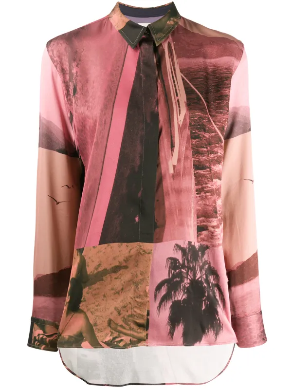 Paul Smith Skjorta Med Abstrakt Tryck Farfetch Paul Smith Skjorta Med Abstrakt Tryck Farfetch