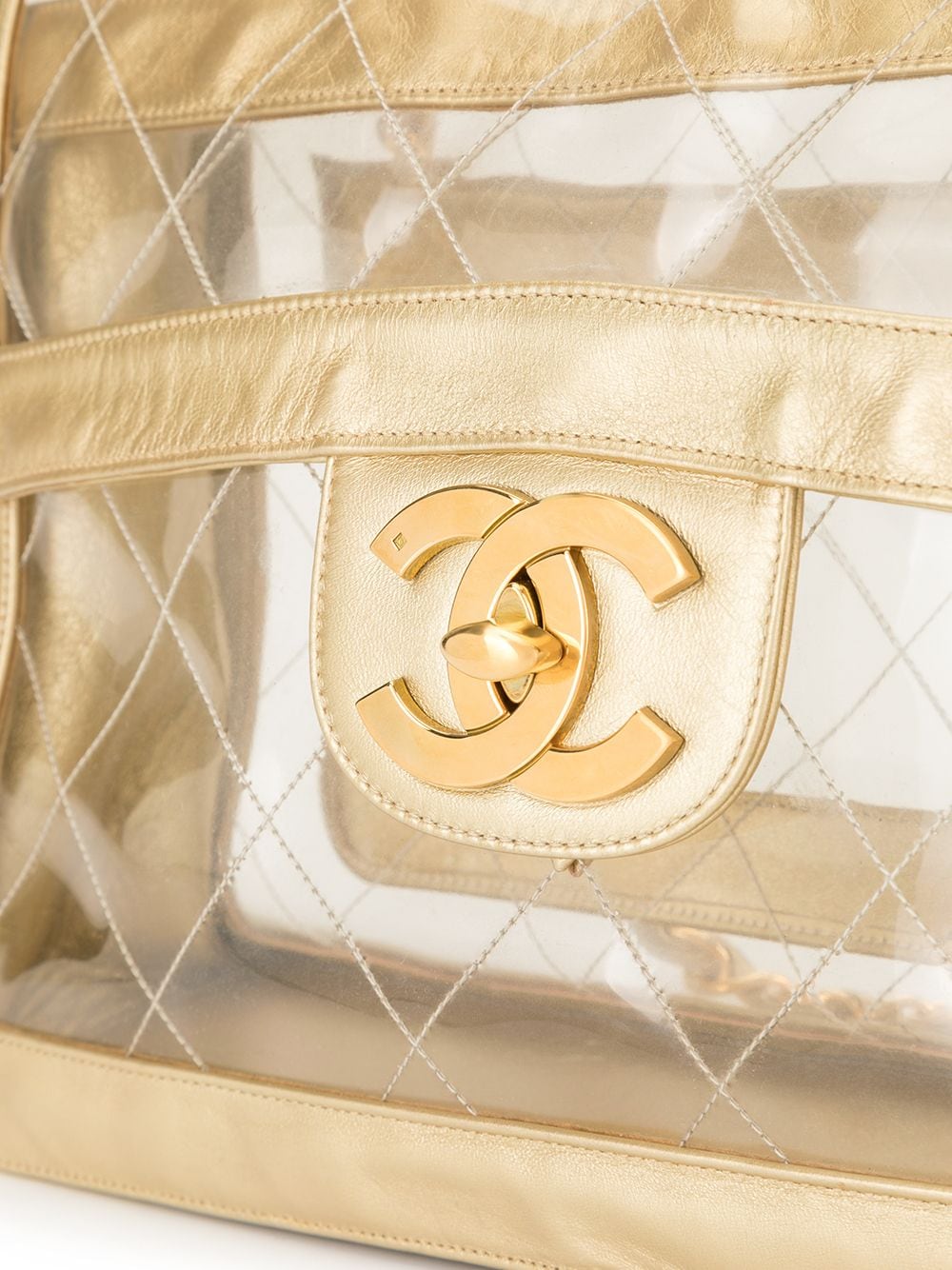 фото Chanel pre-owned стеганая сумка jumbo xl с цепочкой