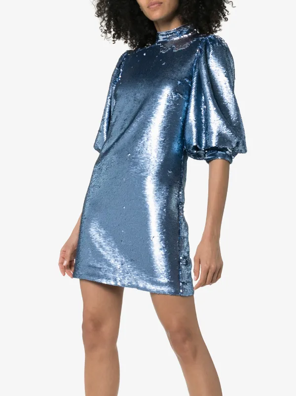 ganni sequin dress