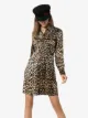 GANNI Hemdkleid mit Leoparden-Print