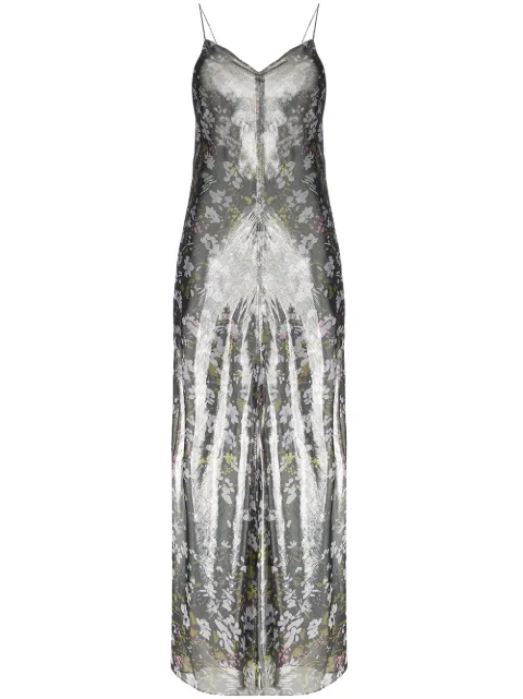 ganni floral maxi dress