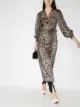 Image 2 of GANNI leopard print midi dress