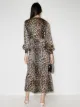 GANNI leopard print midi dress