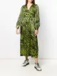 Image 2 of GANNI tiger print wrap dress
