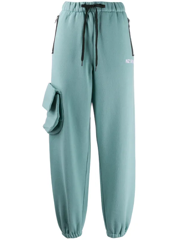 high waisted track pants