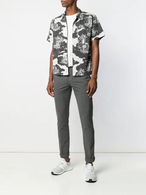 INCOTEX INCOTEX SCHMALE CHINO - GRAU