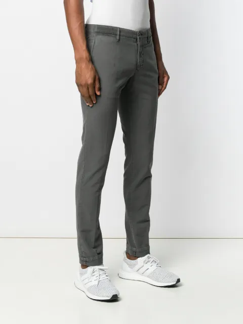 INCOTEX INCOTEX SCHMALE CHINO - GRAU