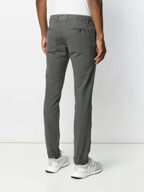 INCOTEX INCOTEX SCHMALE CHINO - GRAU