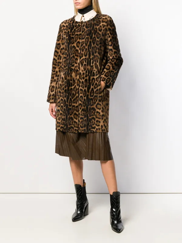 yves salomon leopard coat