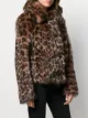 Yves Salomon leopard print fur jacket