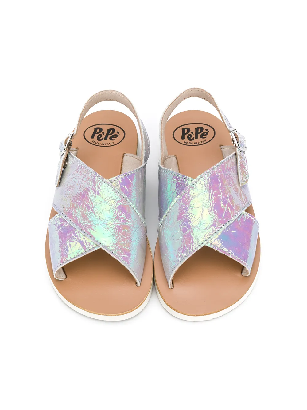 Pépé Kids Holografische sandalen Paars