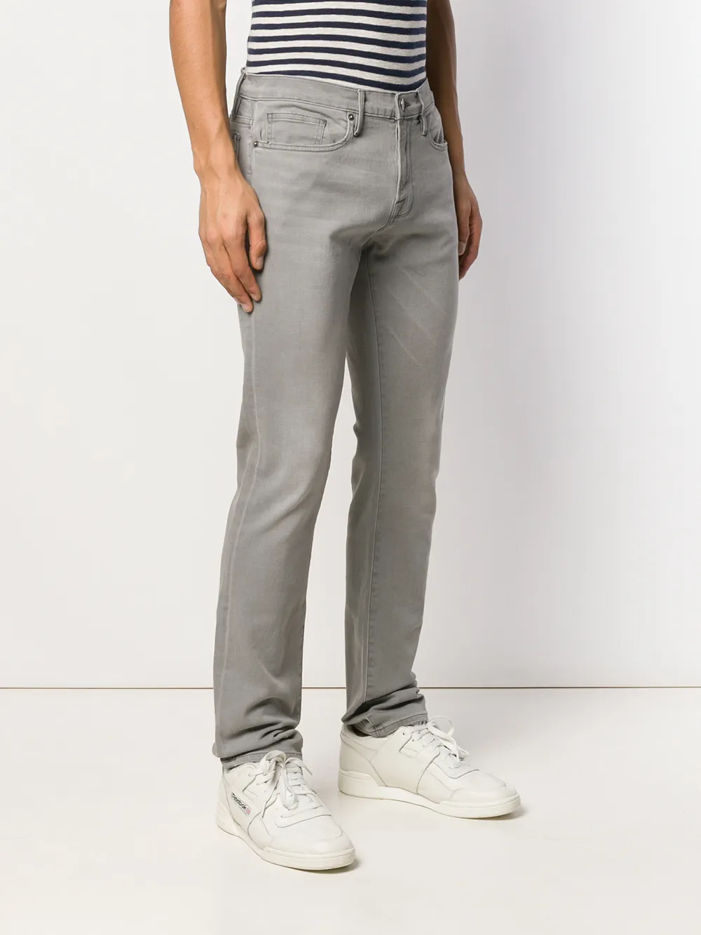  Frame Slim Fit Long Jeans - Grey 