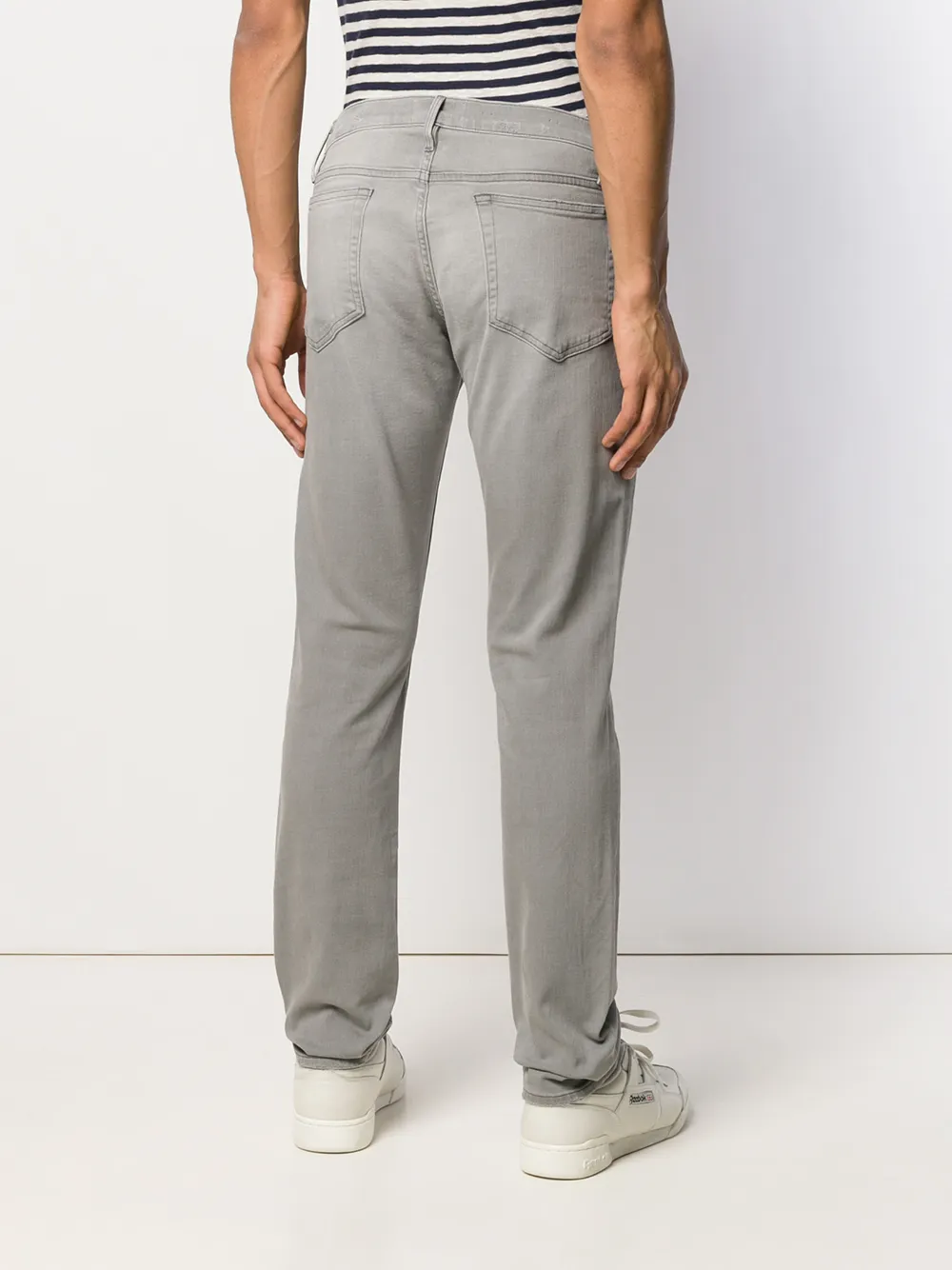 FRAME Slim-fit jeans Grijs