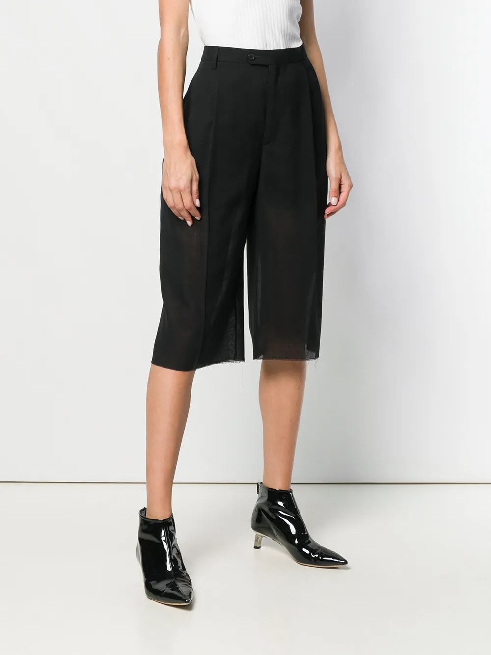 Maison Margiela Kniehoge shorts Zwart