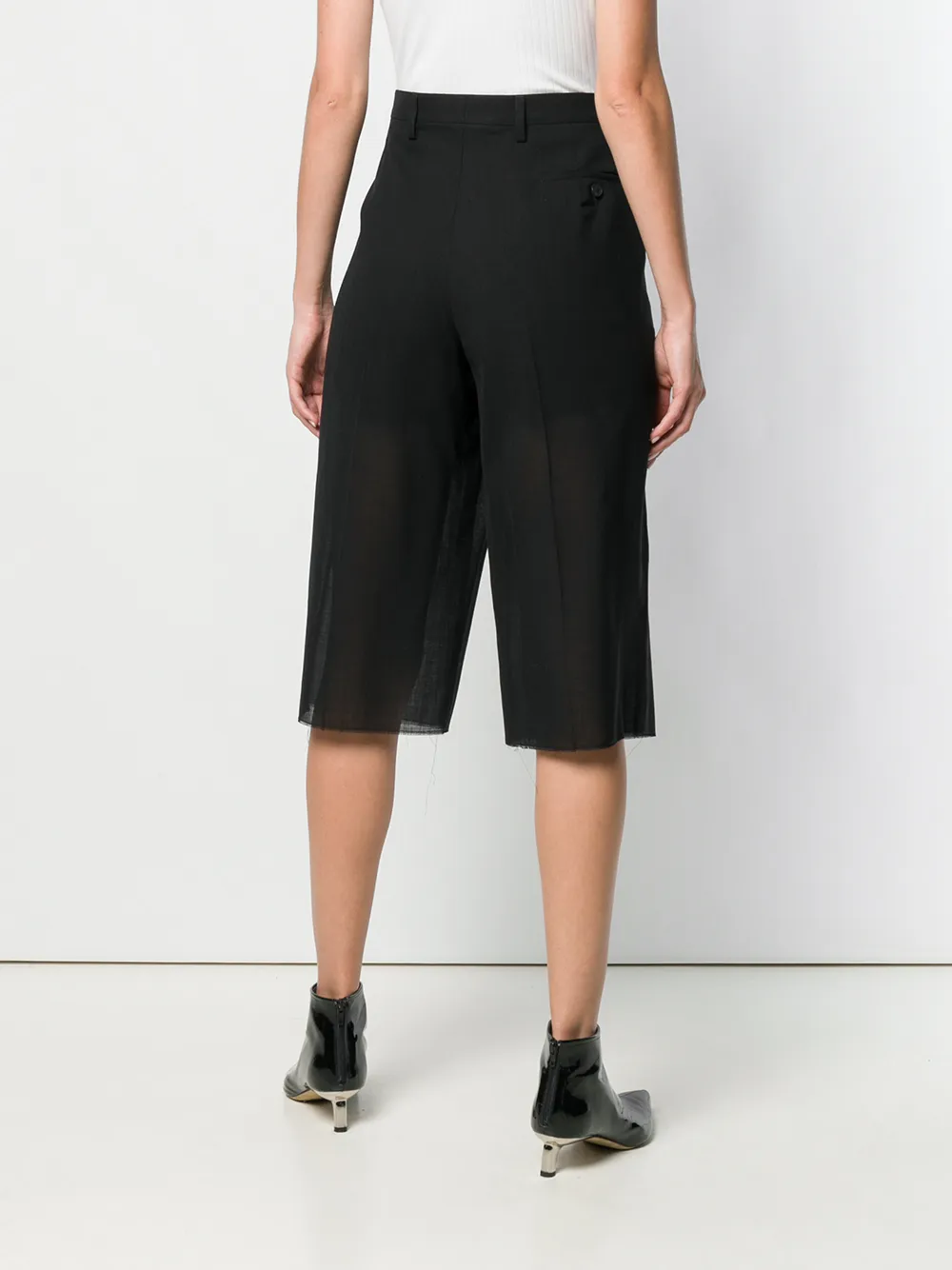 Maison Margiela Kniehoge shorts Zwart