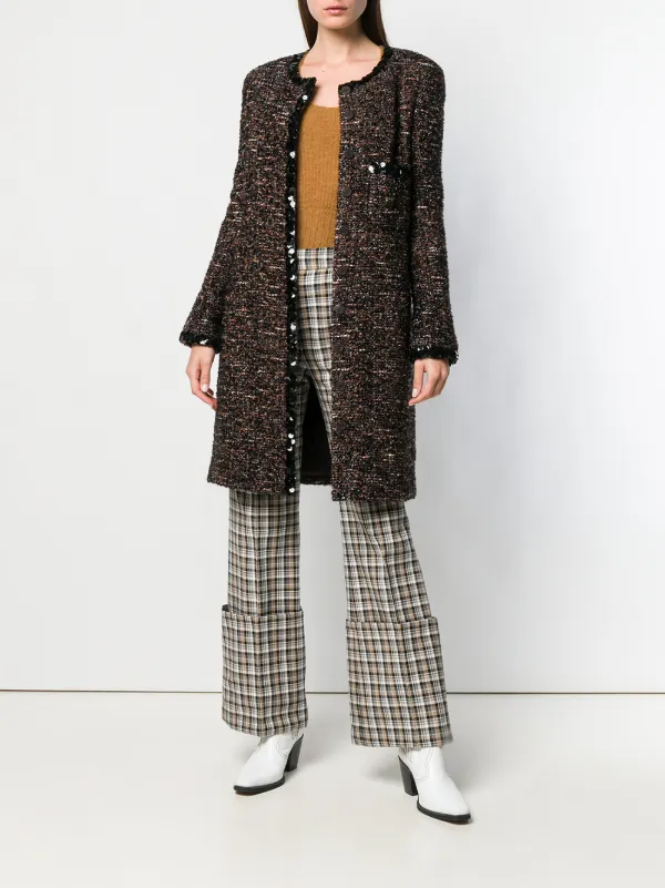 boucle tweed coat