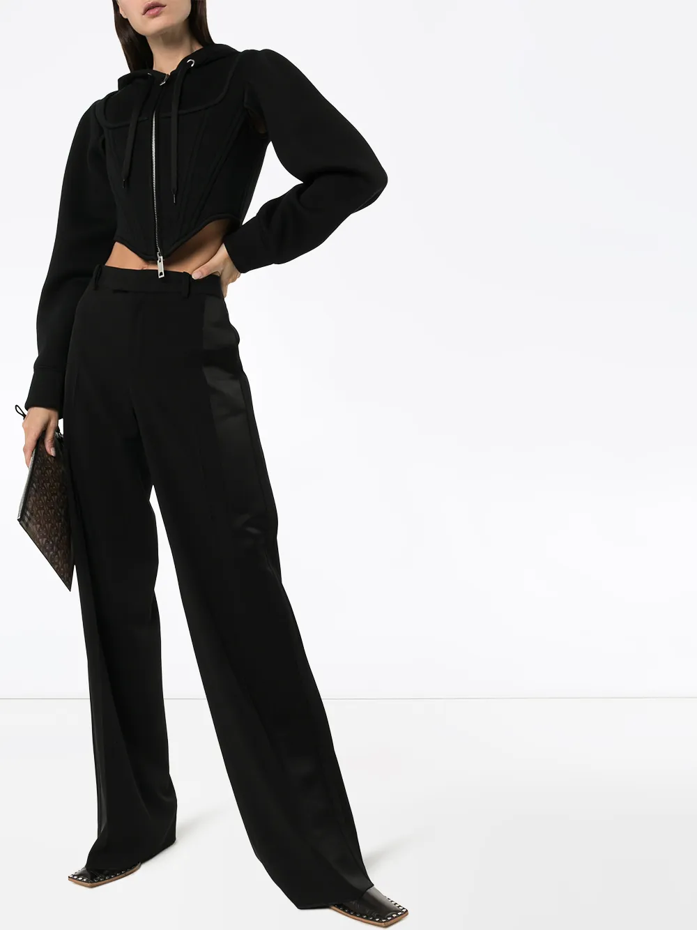 burberry corset hoodie