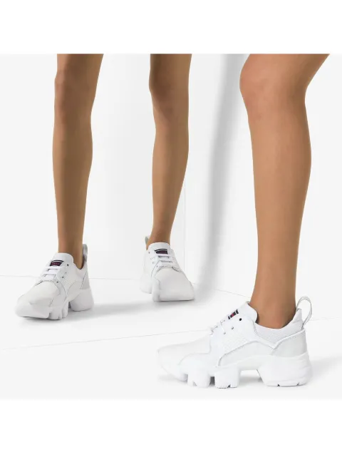 Givenchy Jaw Mesh And Suede-Trimmed Leather, Neoprene And Rubber Sneakers In White