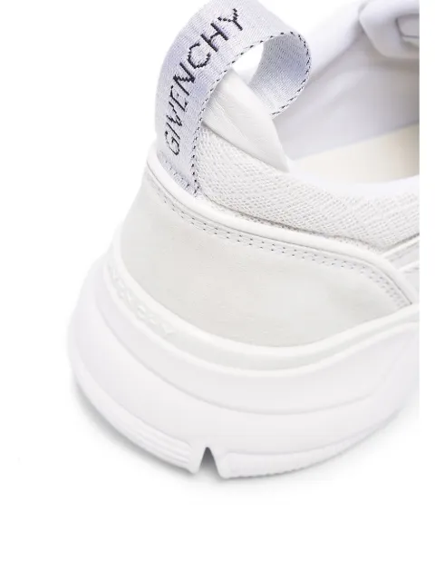 Givenchy Jaw Mesh And Suede-Trimmed Leather, Neoprene And Rubber Sneakers In White