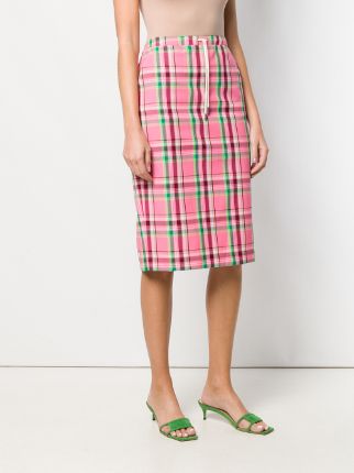 plaid pencil skirt展示图