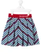 الصورة 1 من Moncler Kids تنورة مخططة بكسرات