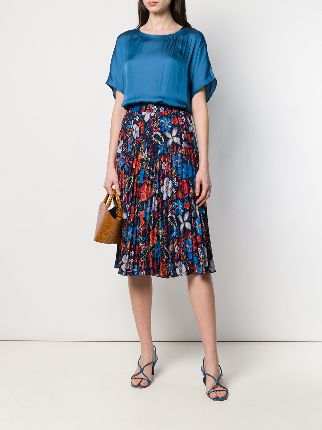 pleated floral print skirt展示图