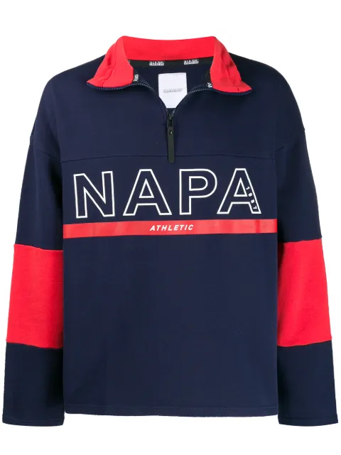 Napapijri suéter con logo estampado
