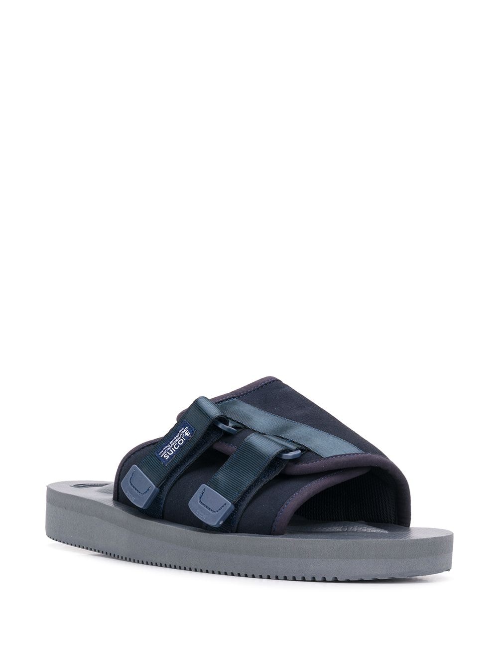 Suicoke Slippers met dubbele bandjes - Blauw