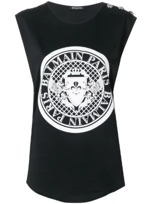 camiseta balmain mujer