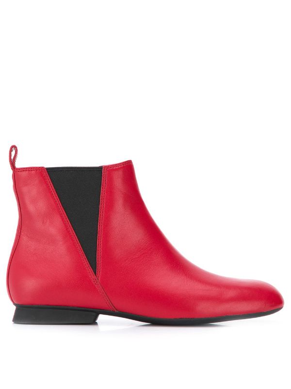 Red Camper square toe ankle boots 
