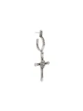 Emanuele Bicocchi Cross hoop earring - Silver