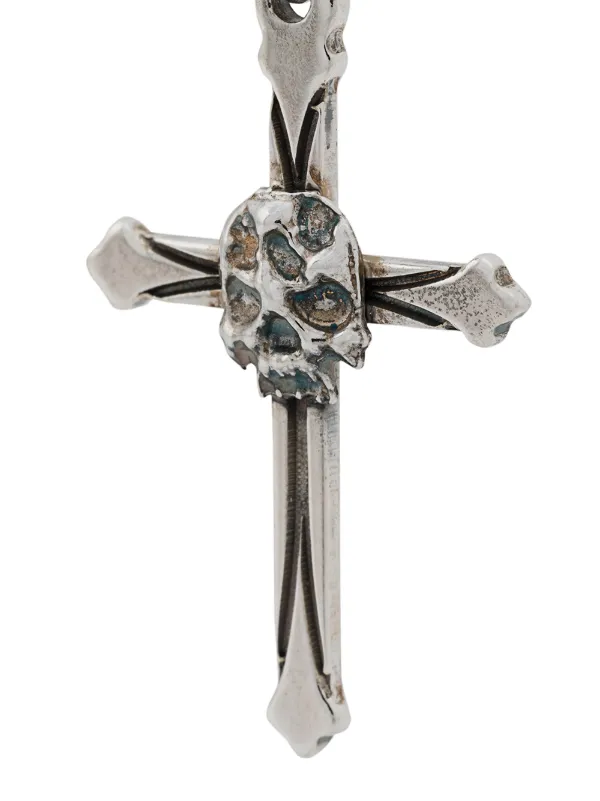 EMANUELE BICOCCHI CROSS SINGLE SMALL ピアス Sterling Silver Avelli Cross Earring | EMANUELE BICOCCHI