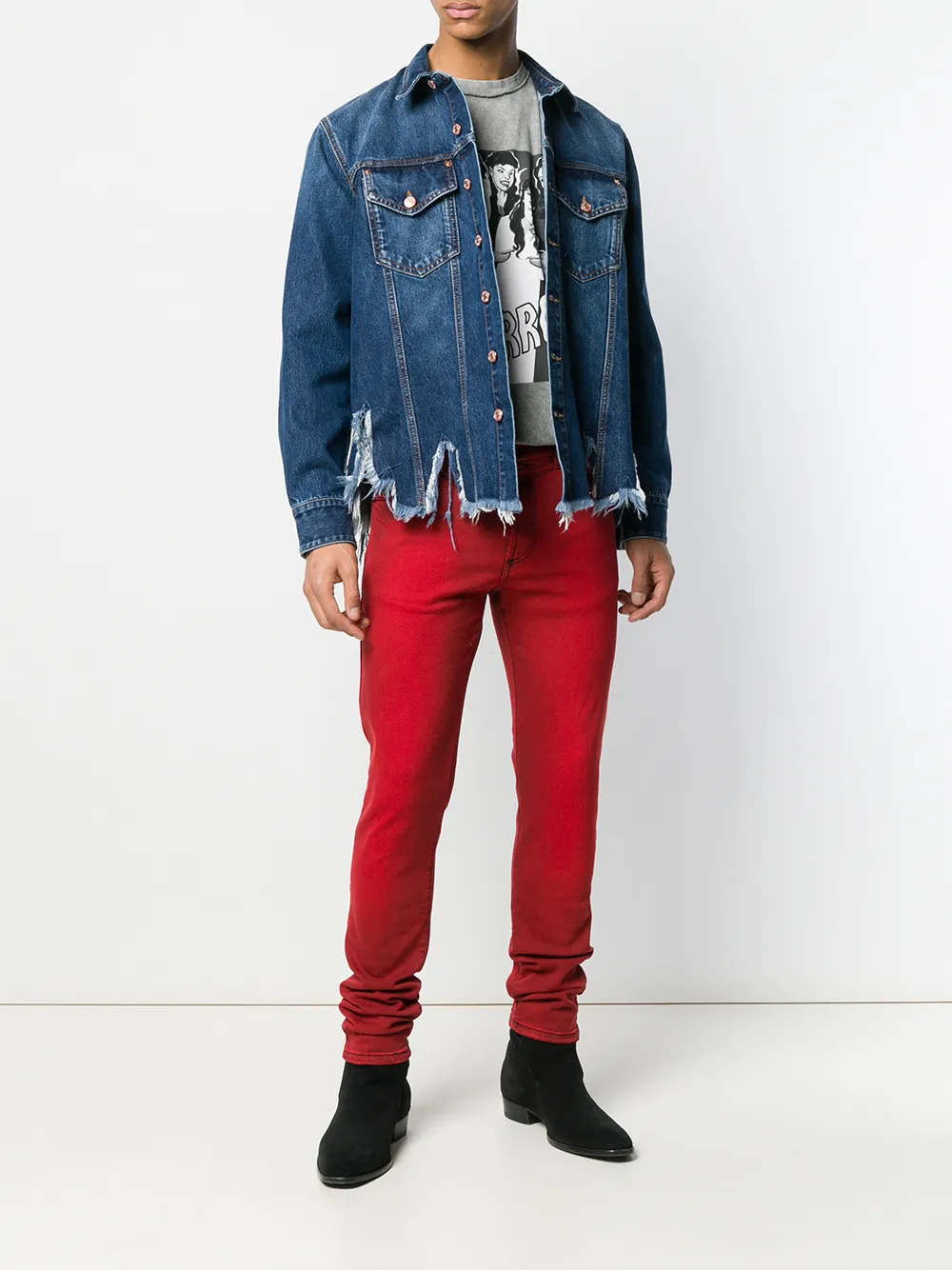 Paura Skinny jeans - Rood