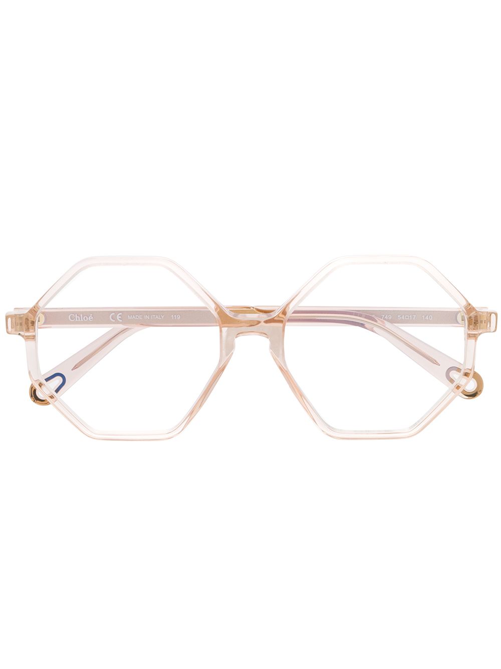 фото Chloé Eyewear очки в шестиугольной оправе