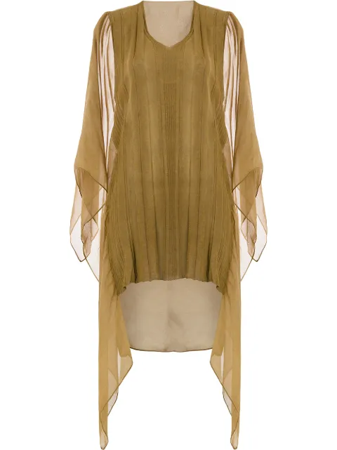 Masnada sheer panel dress