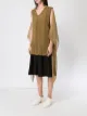 Masnada sheer panel dress
