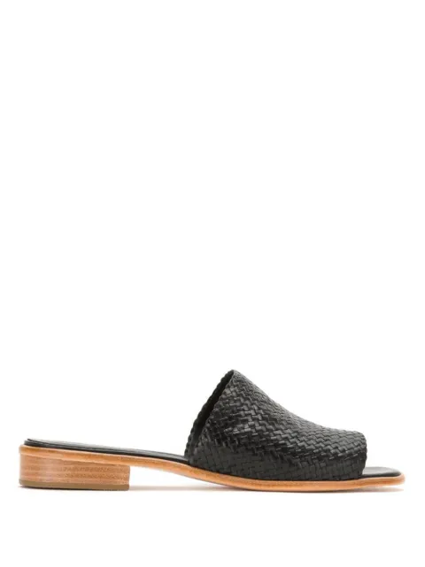 Sarah Chofakian textured leather slides