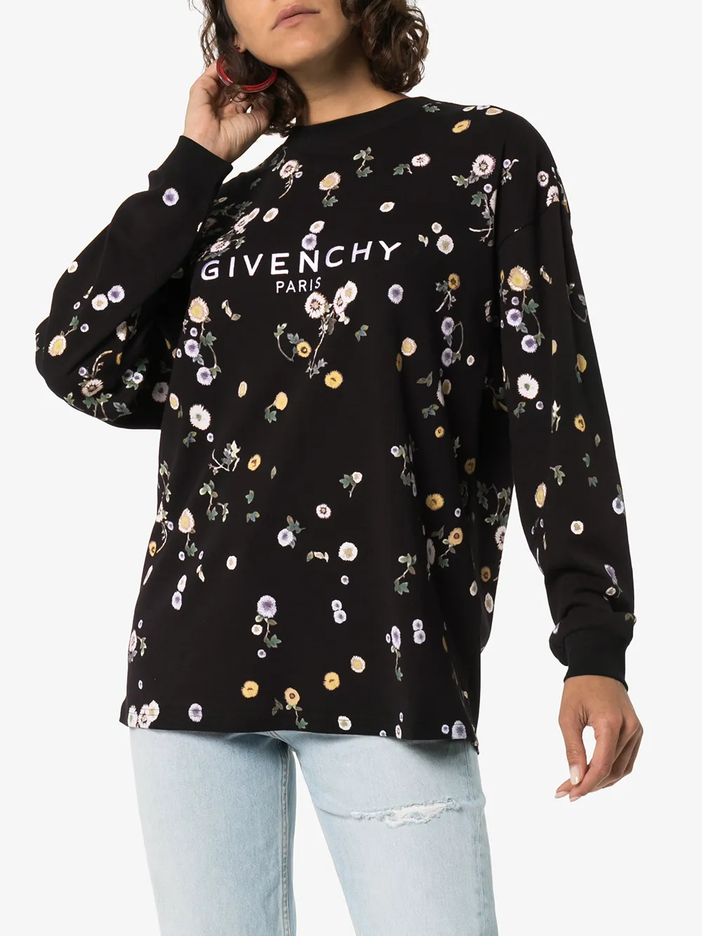 givenchy floral sweatshirt