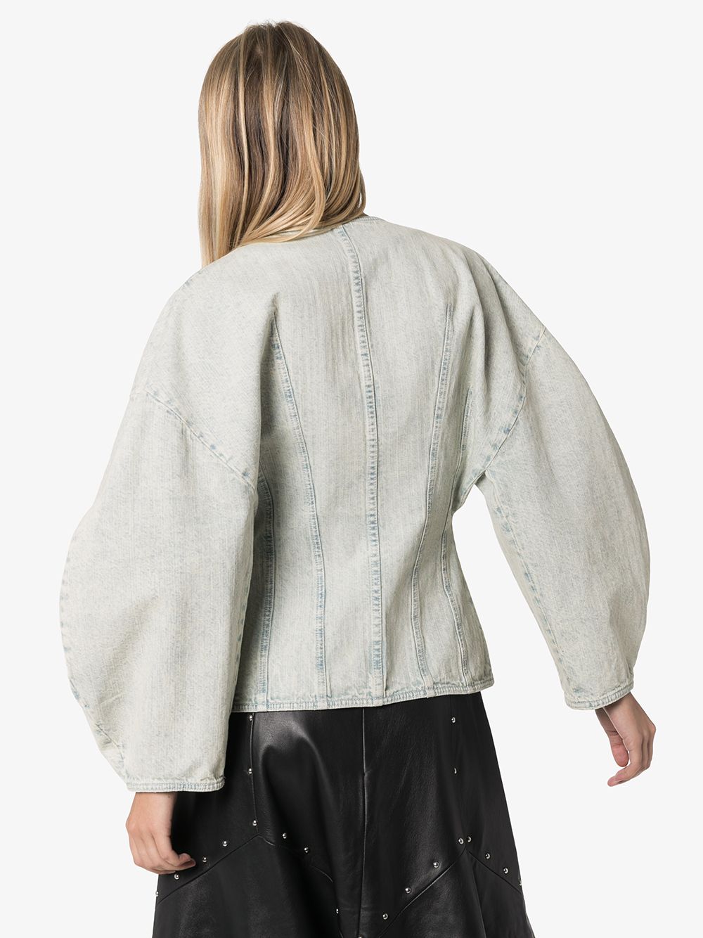 фото Givenchy джинсовая куртка с объемными рукавами