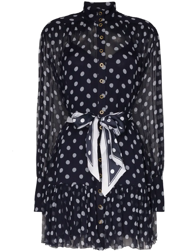 Zimmermann Dresses ZIMMERMANN POLKA-DOT PRINT DRESS - BLUE