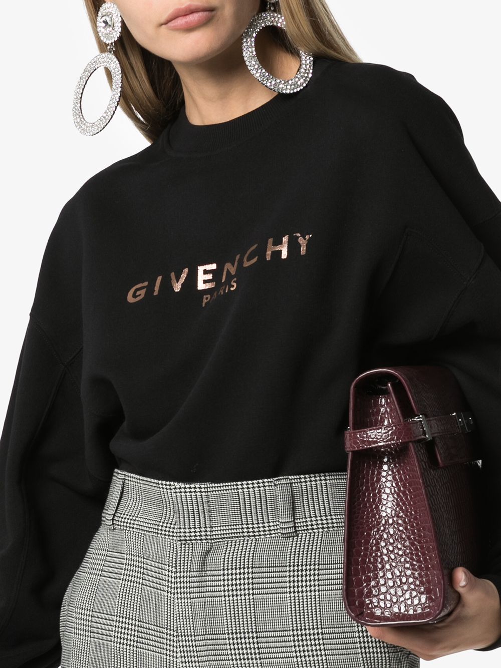 фото Givenchy укороченная толстовка с логотипом