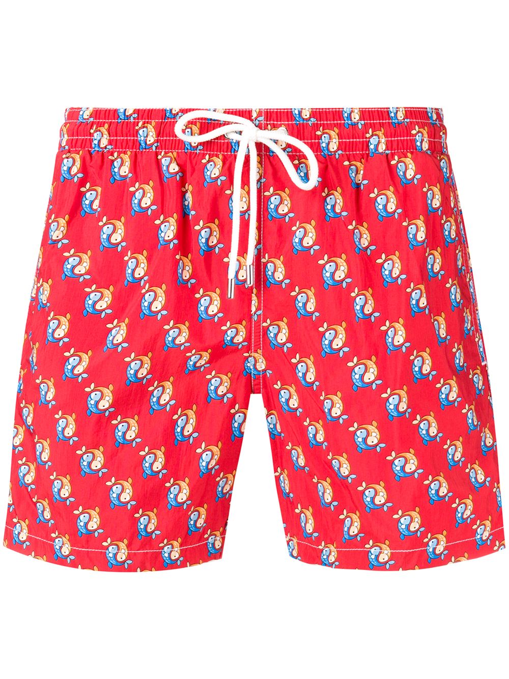 patterned swim shorts