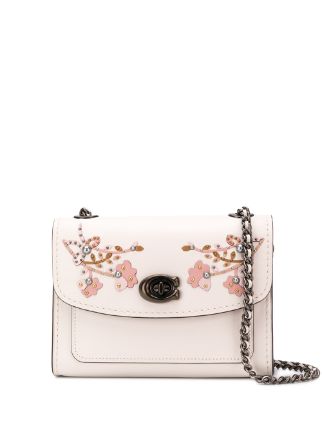 pink and white coach purse