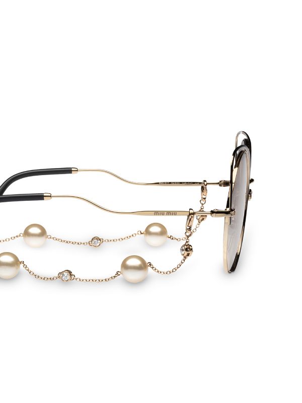 miu miu sunglasses chain