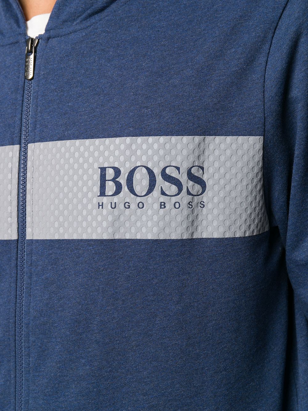 фото Boss куртка с капюшоном и логотипом
