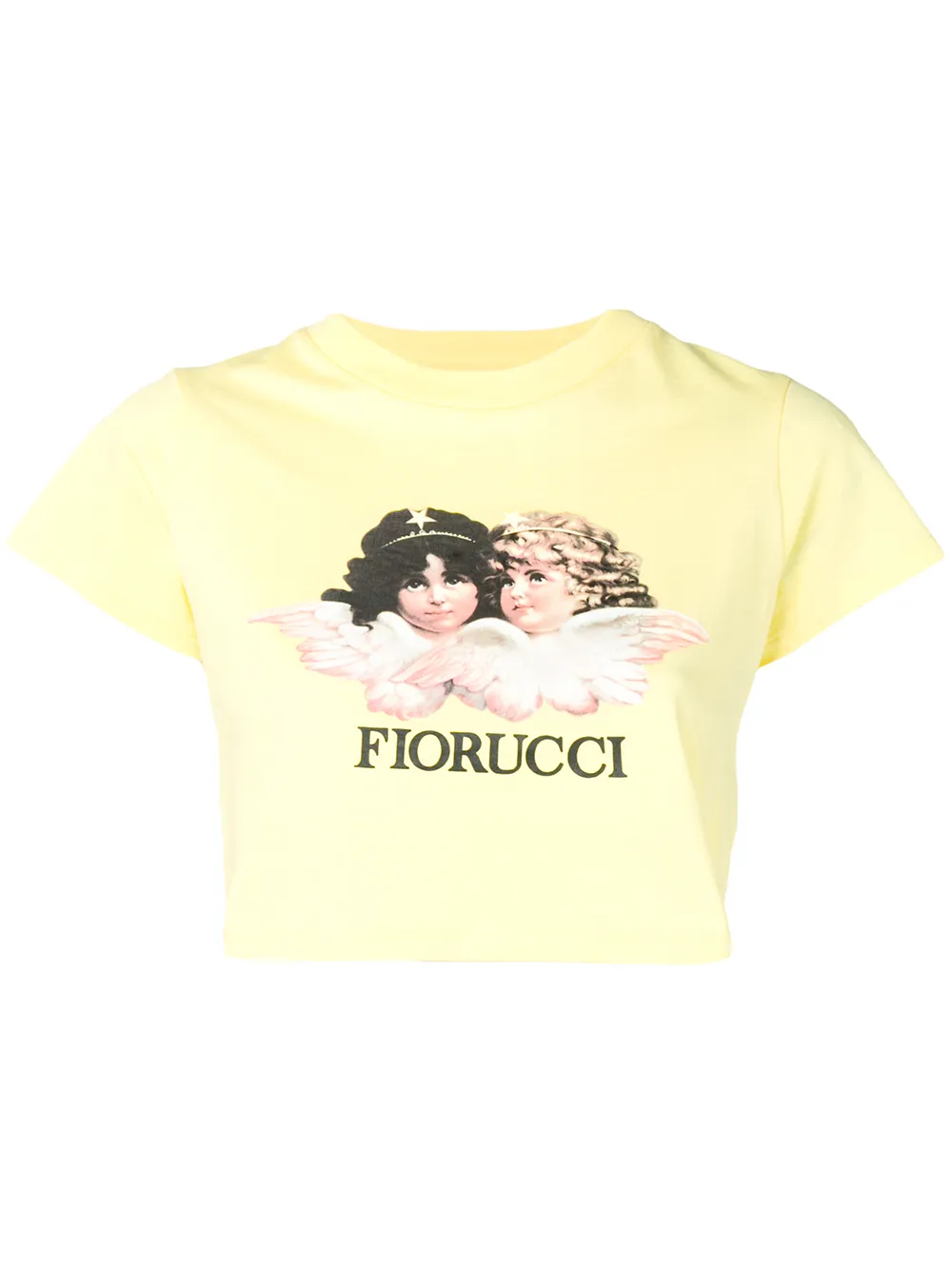 фото Fiorucci укороченная футболка Angels с принтом