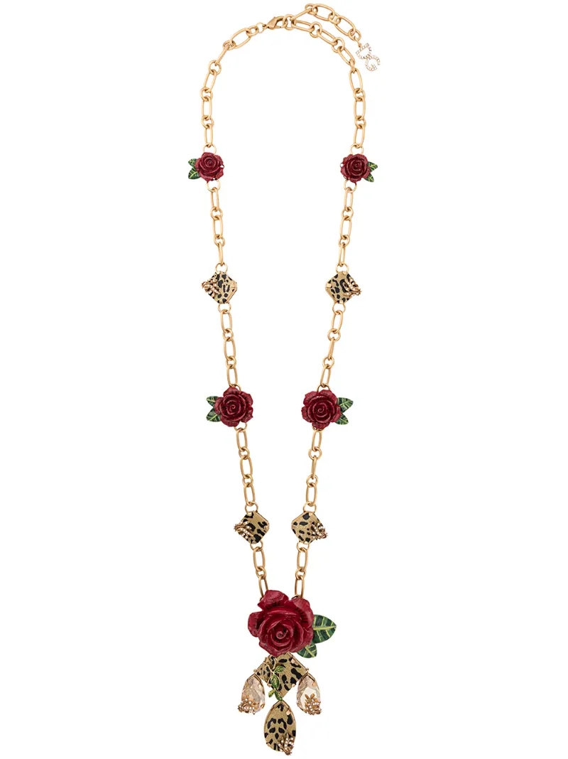 Dolce & Gabbana колье с цветочным декором